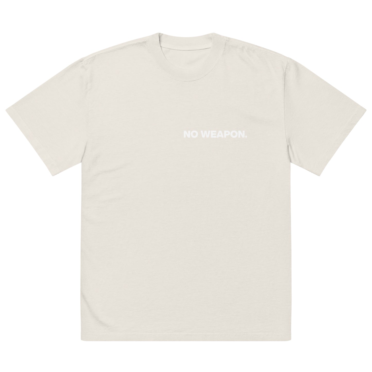 No Weapon Oversized Faded T-shirt